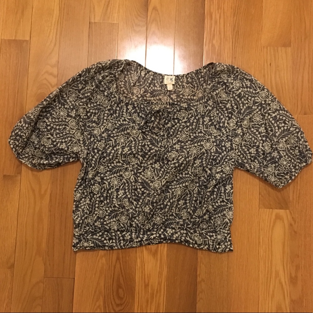 Anthropologie floral blouse